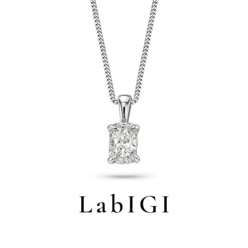 1.02 Karat IGI Sertifikalı Laboratuvar Üretimi Pırlanta Altın 43 Cm Tektaş Kolye